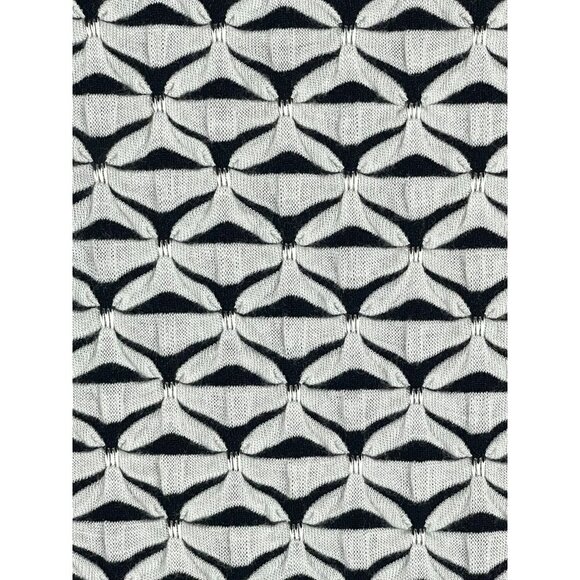 Worthington Petite Large Black White Short Sleeve Peplum Top - Picture 7 of 7